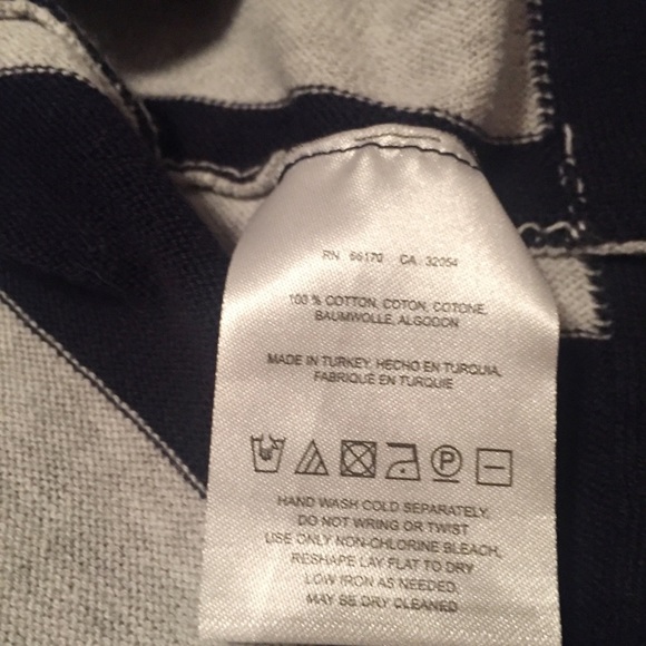 Anthropologie Moth Striped Open Front Cardigan with Tie Cotton M - Picture 11 of 13